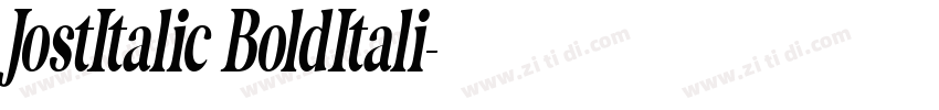 JostItalic BoldItali字体转换
